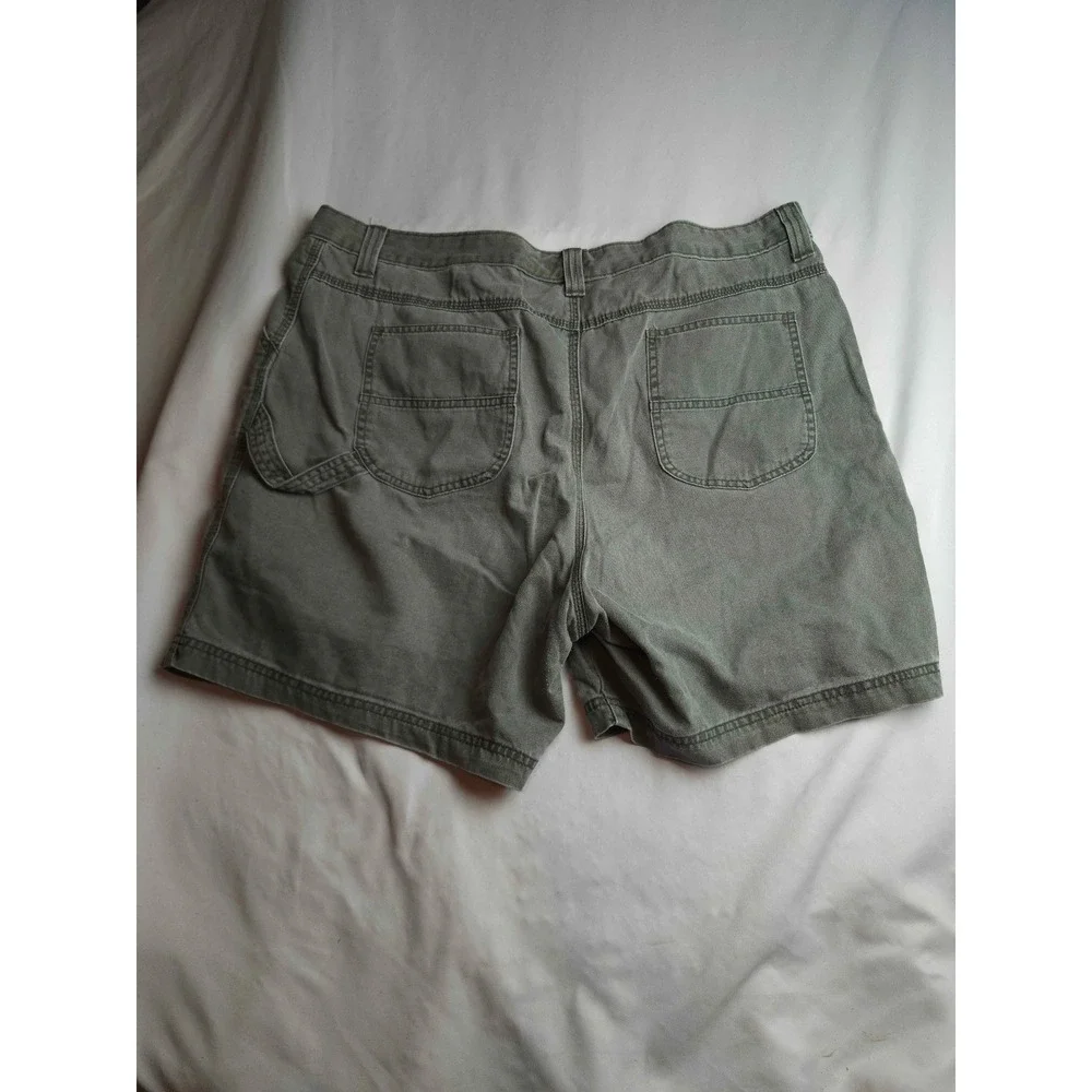 Lee Womens Olive Green Cotton Carpenter Utility Shorts Size 18WM